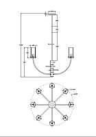 Maytoni Classic Arco Подвесной светильник цвет: латунь MOD223PL-08BS