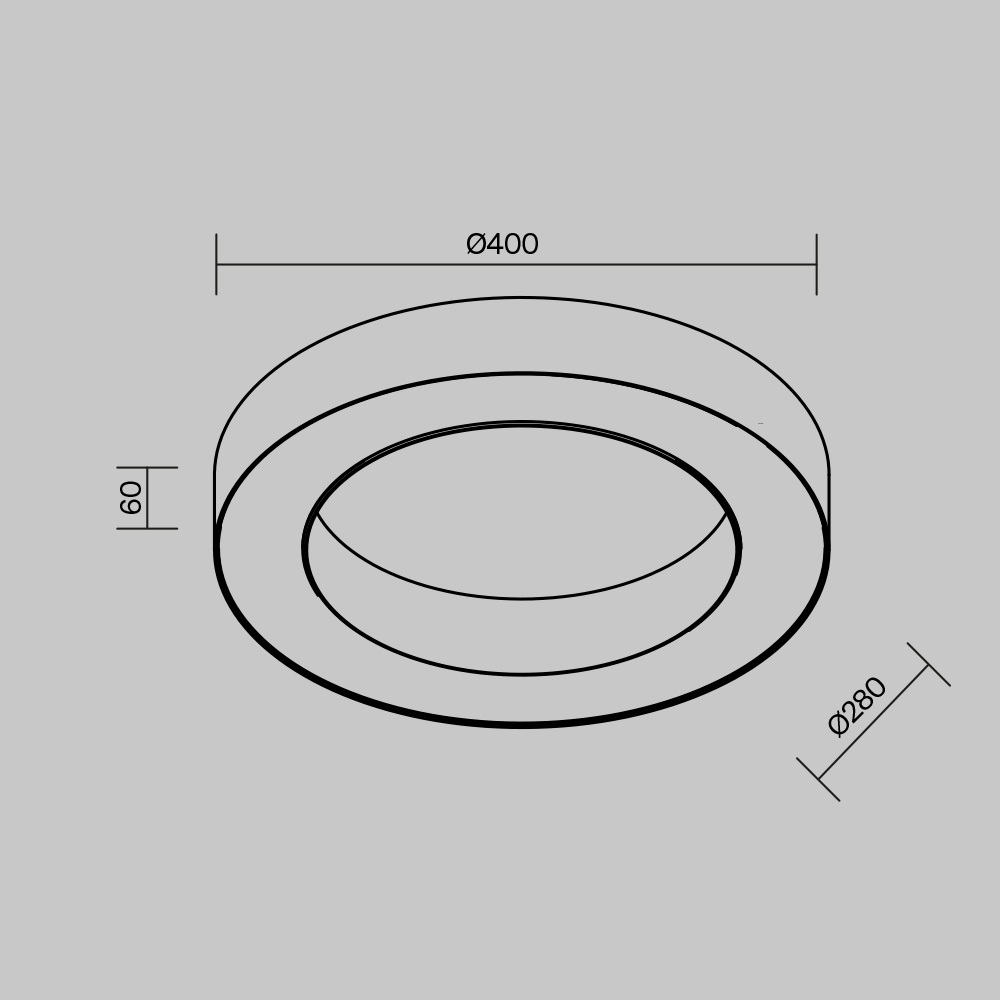 Maytoni Technical Lua Потолочный светильник цвет: черный C093CL-36W4K-B