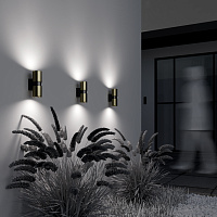 Maytoni Outdoor Bowery Настенный светильник (бра) цвет: латунь O582WL-02BS