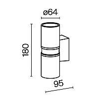 Maytoni Outdoor Bowery Настенный светильник (бра) цвет: латунь O582WL-02BS