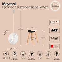 Maytoni Modern Reflex Подвесной светильник цвет: белый MOD154PL-L6W3K