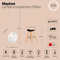 Maytoni Modern Reflex Подвесной светильник цвет: белый MOD154PL-L6W3K