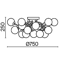Maytoni Modern Dallas Потолочный светильник цвет: черный MOD545CL-20B
