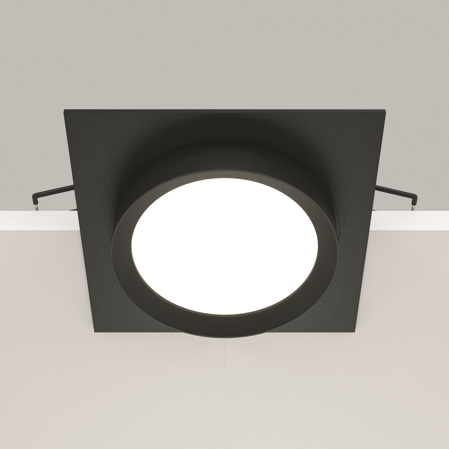 Maytoni Technical Hoop Встраиваемый светильник цвет: черный DL086-GX53-SQ-B