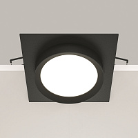 Maytoni Technical Hoop Встраиваемый светильник цвет: черный DL086-GX53-SQ-B