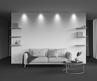 Maytoni Technical Round Встраиваемый светильник цвет: черный DL058-12W4K-TRS-B