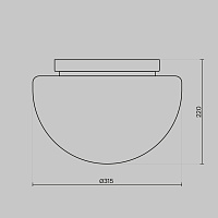 Maytoni Modern Glassy Потолочный светильник цвет: черный MOD270CL-01B