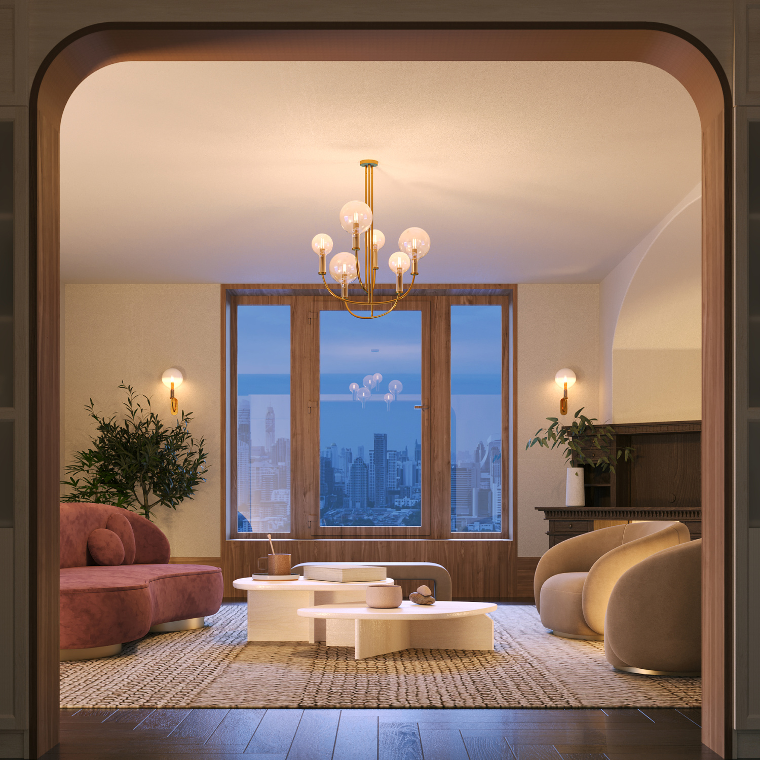 Maytoni Modern Status Подвесной светильник цвет: латунь MOD333PL-06BS1