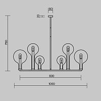 Maytoni Modern Status Подвесной светильник цвет: латунь MOD333PL-06BS1