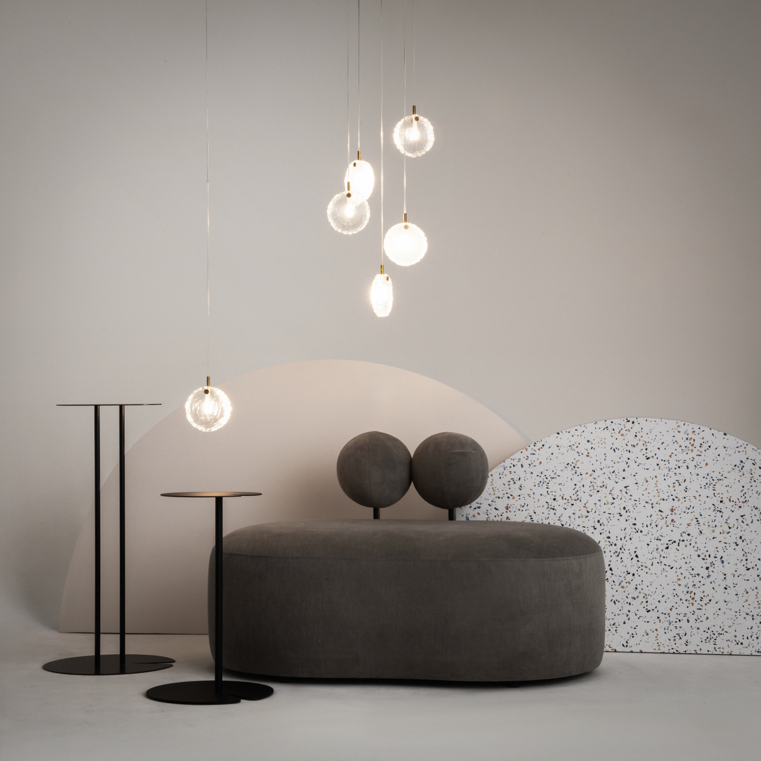 Maytoni Modern Frozen Подвесной светильник цвет: латунь MOD254PL-01BS