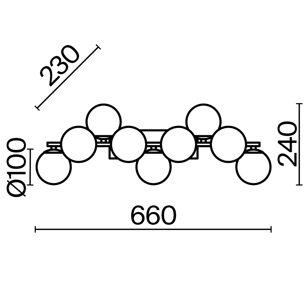 Maytoni Modern Dallas Настенный светильник (бра) цвет: черный MOD547WL-09B