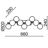 Maytoni Modern Dallas Настенный светильник (бра) цвет: черный MOD547WL-09B