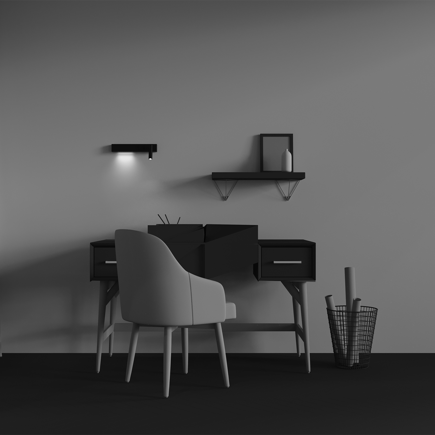 Maytoni Technical Comodo Настенный светильник (бра) цвет: черный C031WL-L8B3K1