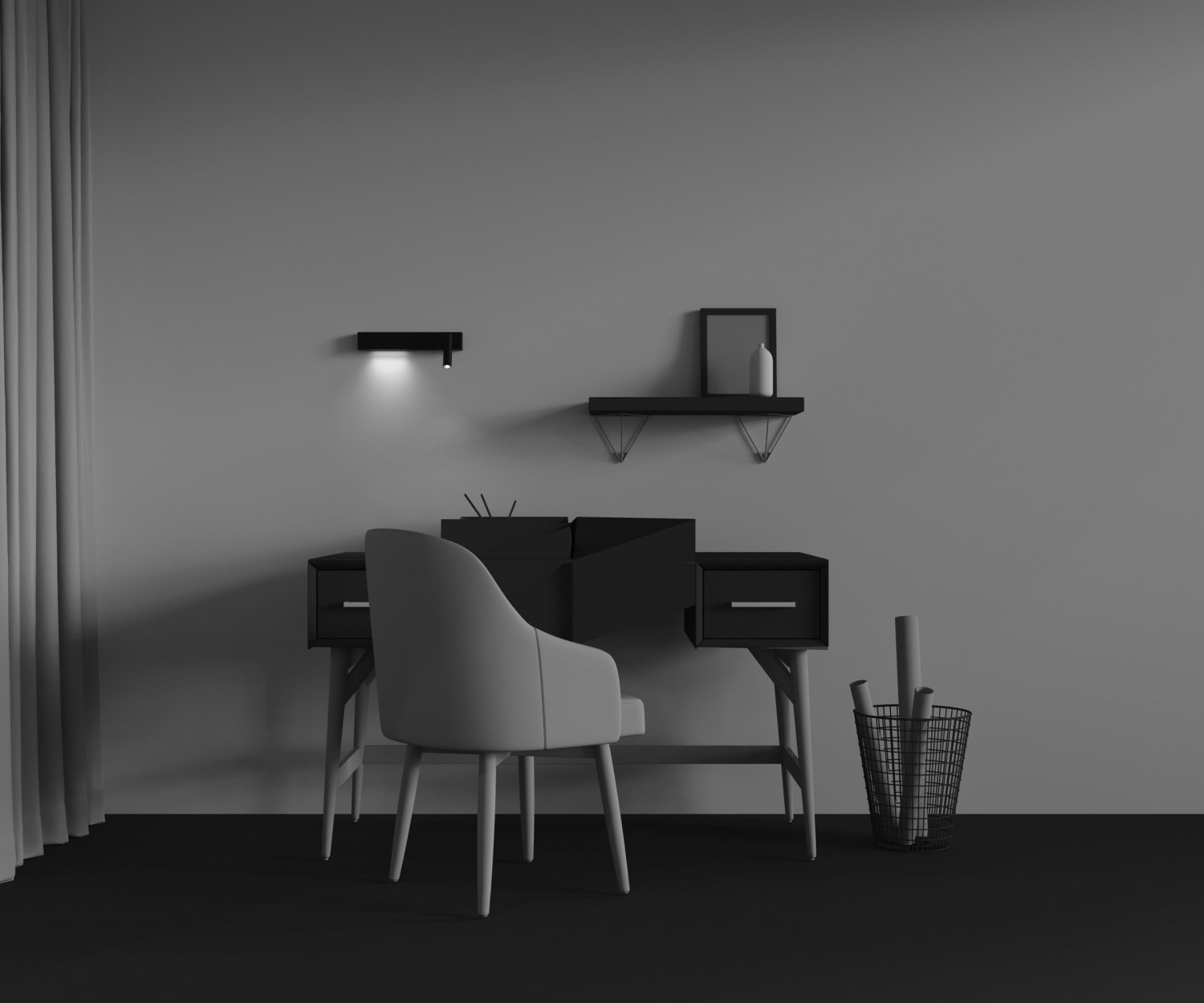 Maytoni Technical Comodo Настенный светильник (бра) цвет: черный C031WL-L8B3K1