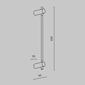 Maytoni Modern Rotta Настенный светильник (бра) цвет: золото MOD413WL-L6G3K