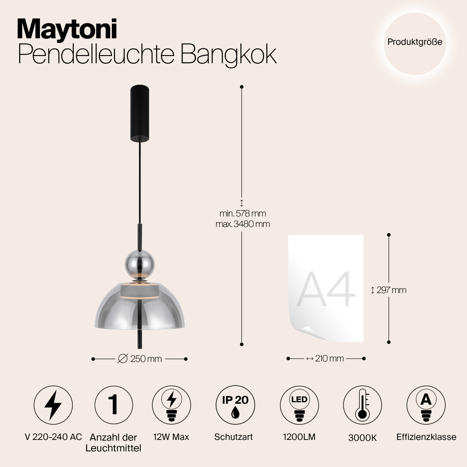 Maytoni Modern Bangkok Подвесной светильник цвет: черный MOD185PL-L6B3K4