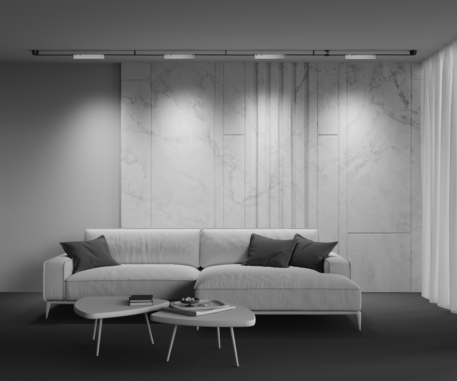 Maytoni Technical Points Подвесной светильник цвет: белый TR128B-12W4K-M-W