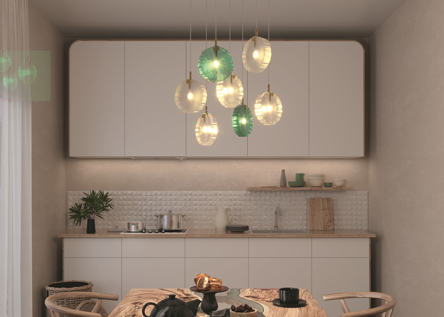 Maytoni Modern Frozen Подвесной светильник цвет: латунь MOD254PL-07BS