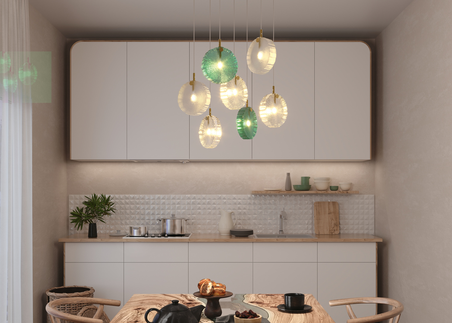 Maytoni Modern Frozen Подвесной светильник цвет: латунь MOD254PL-07BS