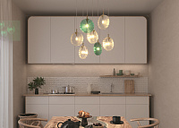 Maytoni Modern Frozen Подвесной светильник цвет: латунь MOD254PL-07BS