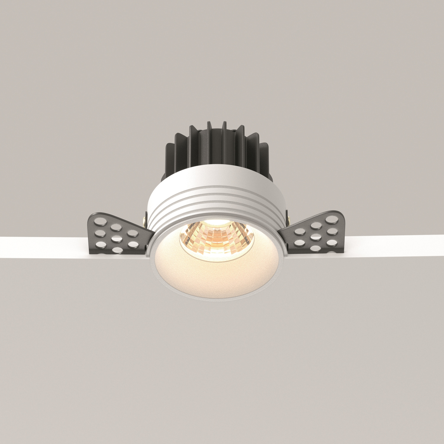 Maytoni Technical Round Встраиваемый светильник цвет: белый DL058-7W3K-TRS-W