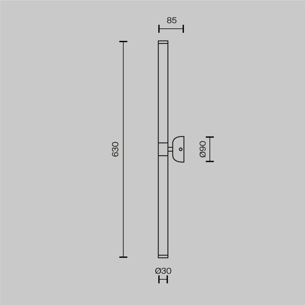 Maytoni Modern Axis Настенный светильник (бра) цвет: золото MOD106WL-L16G3K