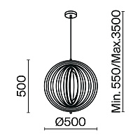 Maytoni Modern Roots Подвесной светильник цвет: черный MOD197PL-01W1
