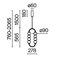 Maytoni Modern Amulet Подвесной светильник цвет: золото MOD555PL-L11G3K