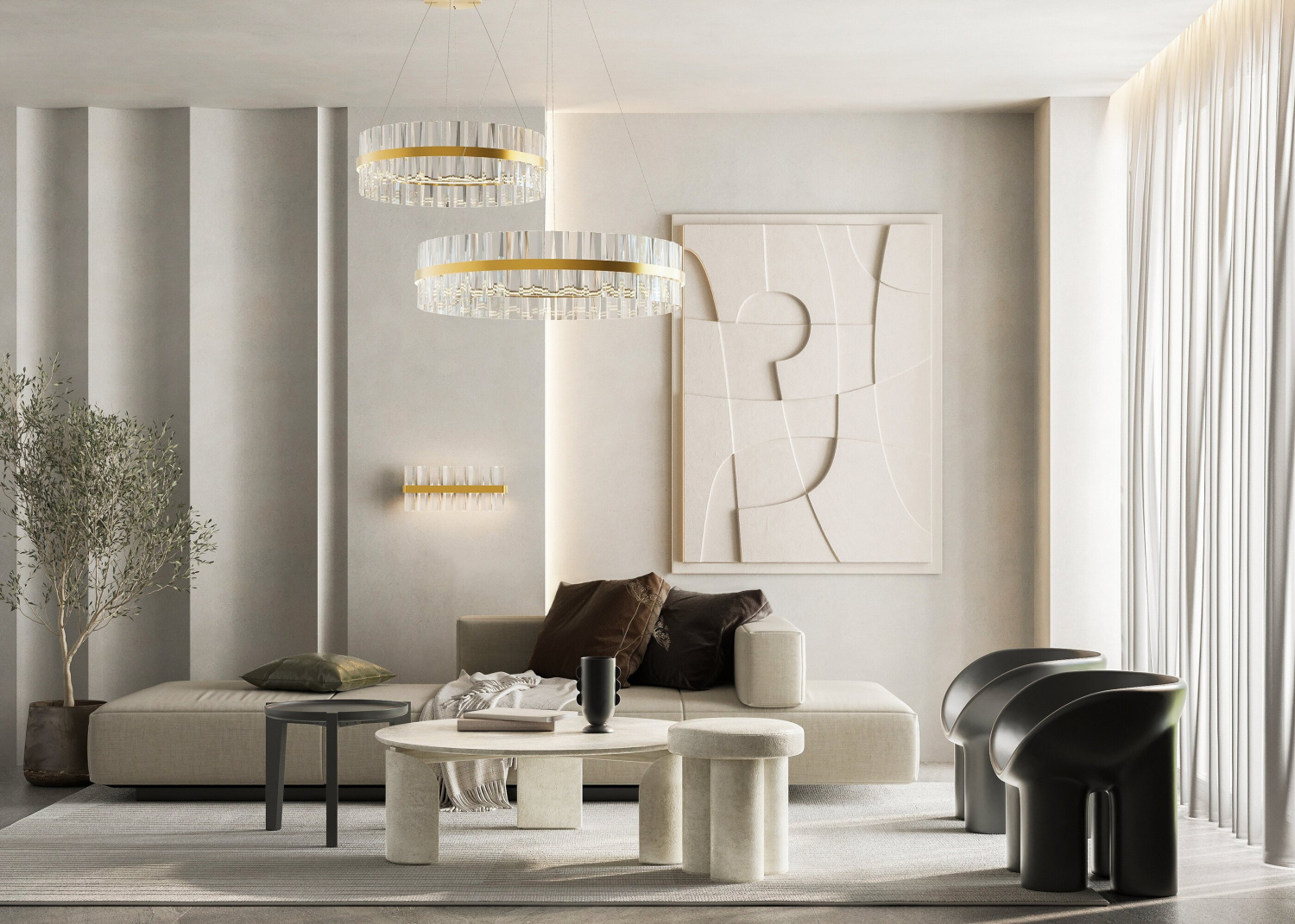 Maytoni Modern Mirage Настенный светильник (бра) цвет: латунь MOD173WL-L15BS3K