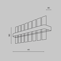Maytoni Modern Mirage Настенный светильник (бра) цвет: латунь MOD173WL-L15BS3K