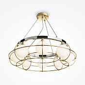 Maytoni Modern Carcass Подвесной светильник цвет: золото и хром MOD312PL-08GCH