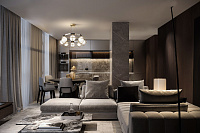 Maytoni Modern Carcass Подвесной светильник цвет: золото и хром MOD312PL-08GCH