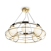 Maytoni Modern Carcass Подвесной светильник цвет: золото и хром MOD312PL-08GCH