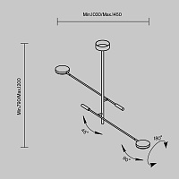 Maytoni Modern Fad Потолочный светильник цвет: черный MOD070CL-L15B3K1