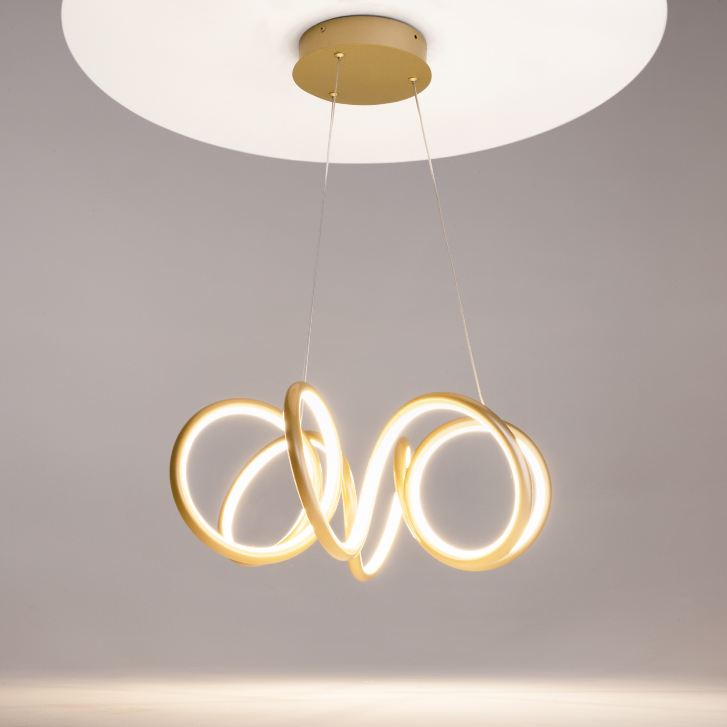 Maytoni Modern Curve Подвесной светильник цвет: латунь MOD241PL-L60BSK