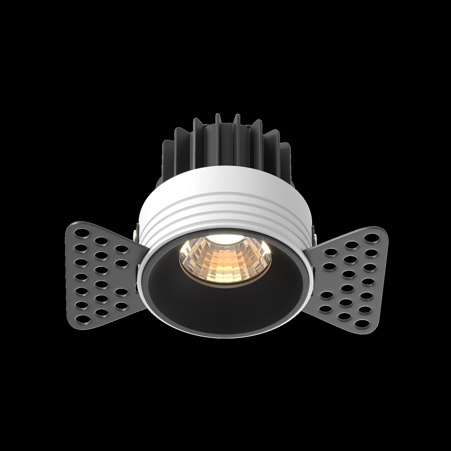 Maytoni Technical Round Встраиваемый светильник цвет: черный DL058-7W3K-TRS-B