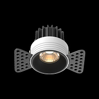 Maytoni Technical Round Встраиваемый светильник цвет: черный DL058-7W3K-TRS-B