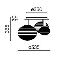 Maytoni Modern Reels Потолочный светильник цвет: золото MOD268CL-03G