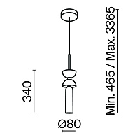 Maytoni Modern Kyoto Подвесной светильник цвет: черный MOD178PL-01B