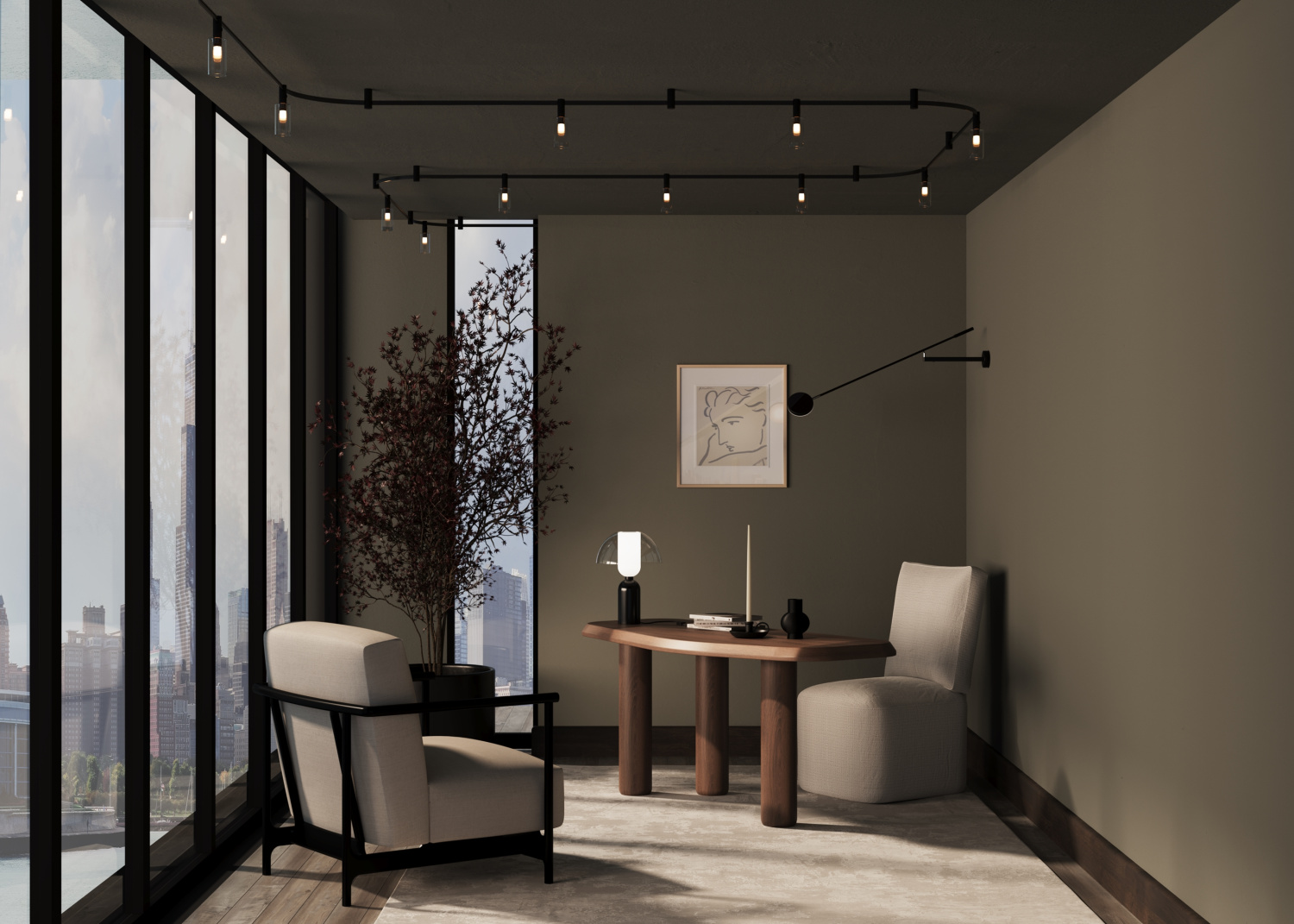 Maytoni Technical Magnum Трековый светильник цвет: черный TR207-1-3W3K-B