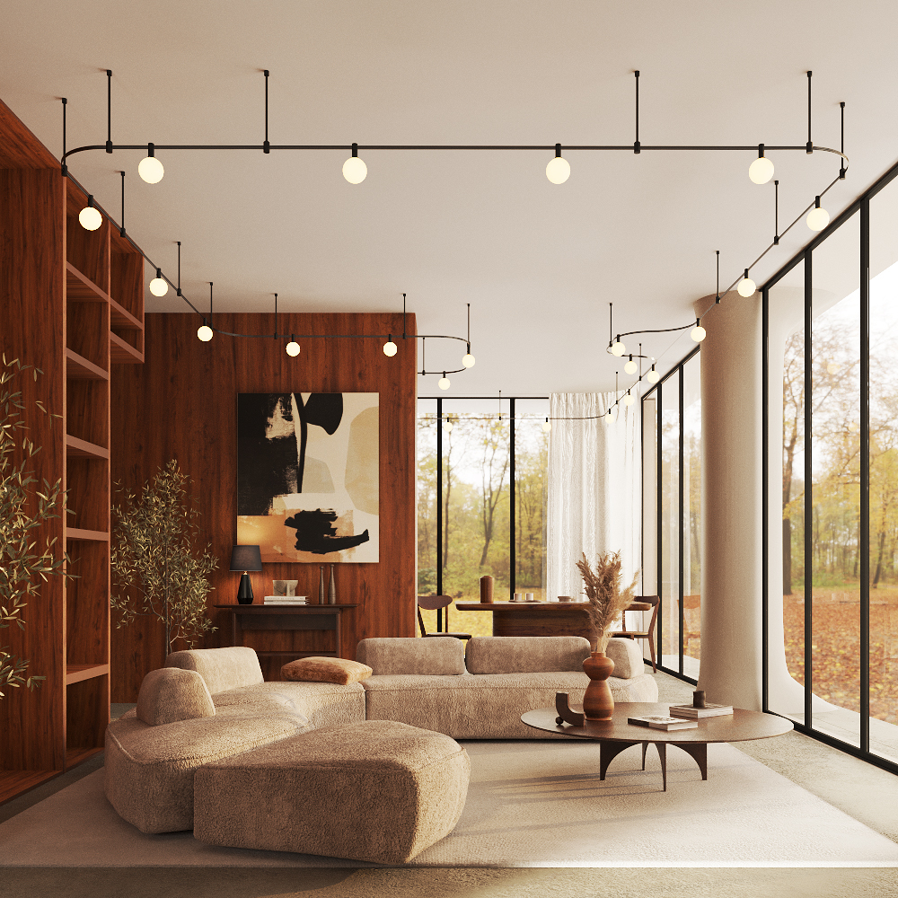 Maytoni Technical Luna Трековый светильник цвет: черный TR208-1-5W3K-B