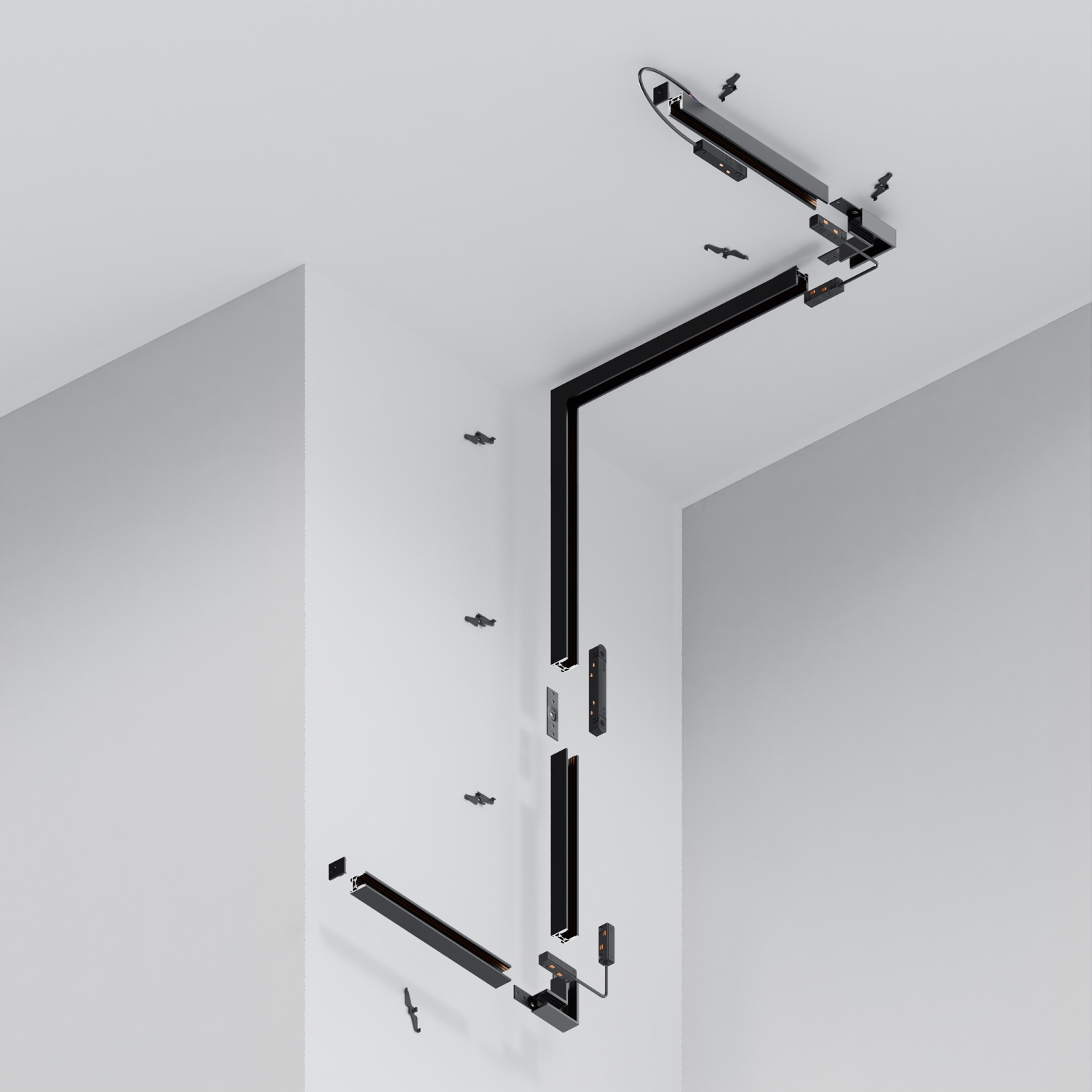 Maytoni Technical Busbar trunkings Exility Шинопровод накладной цвет: черный TRXM034-412B