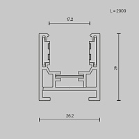 Maytoni Technical Busbar trunkings Exility Шинопровод накладной цвет: белый TRXM034-412W