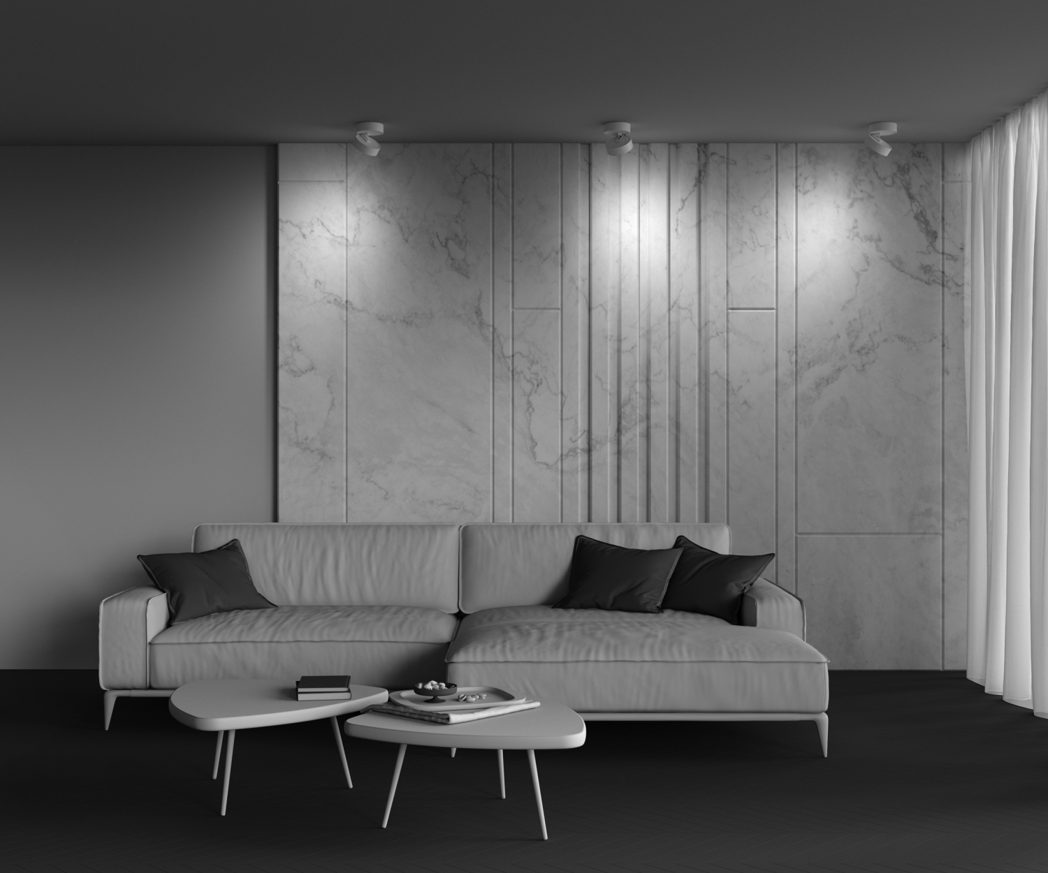 Maytoni Technical Onda Потолочный светильник цвет: белый C024CL-18W3K-W-1