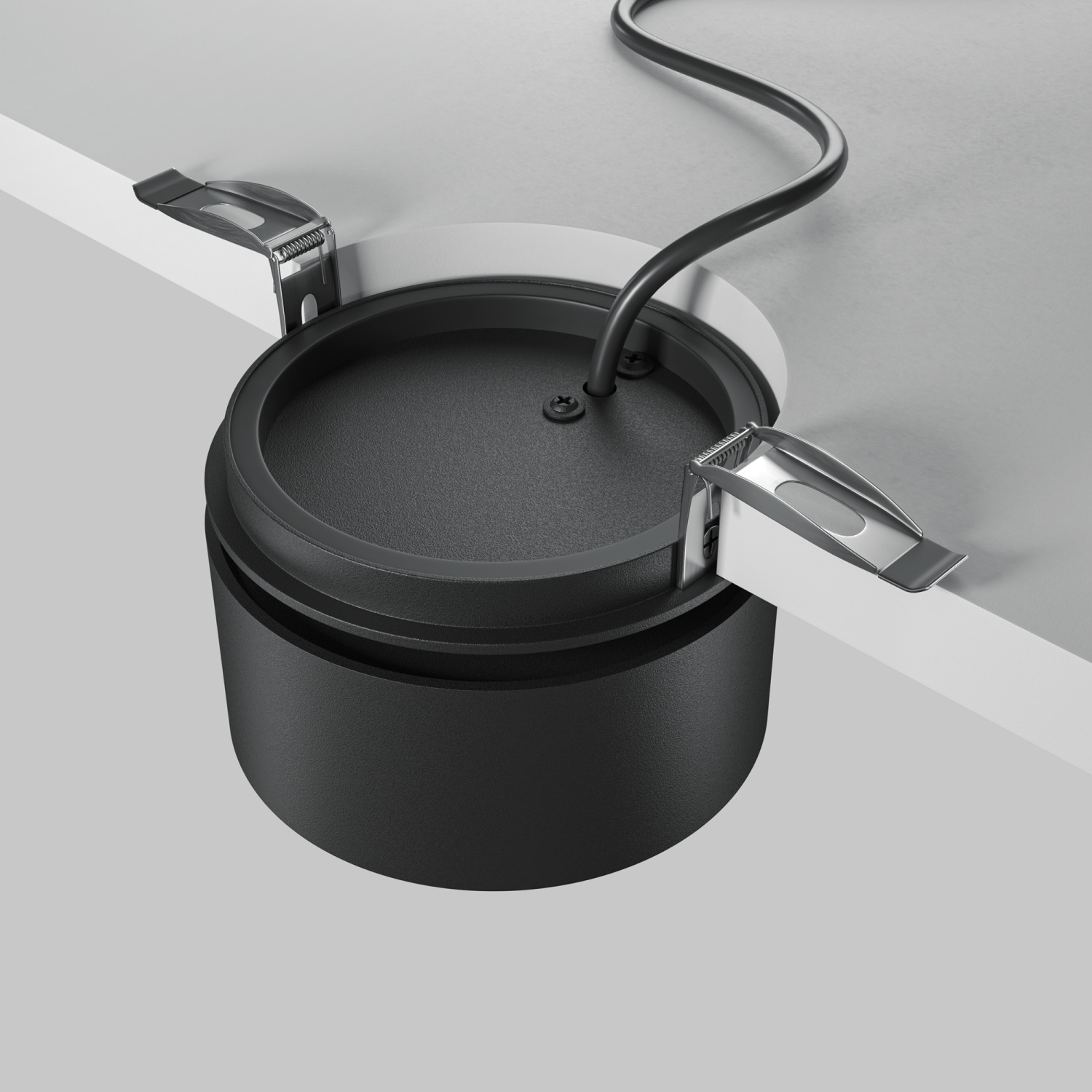 Maytoni Technical Onda Встраиваемый светильник цвет: черный DL024-12W-DTW-B