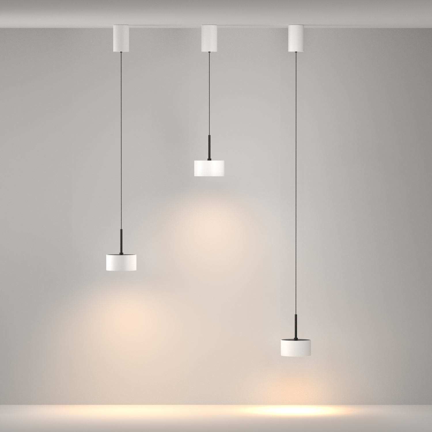 Maytoni Technical Glare Подвесной светильник цвет: белый P102PL-12W3K-W