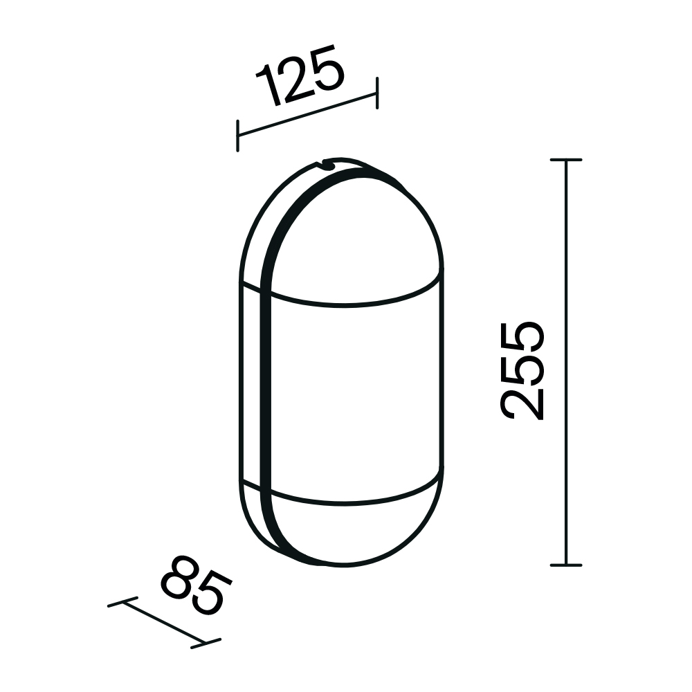 Maytoni Outdoor Candle Настенный светильник (бра) цвет: графит O449WL-01GF