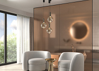 Maytoni Modern Nebula Подвесной светильник цвет: черный MOD182PL-L6CG3K