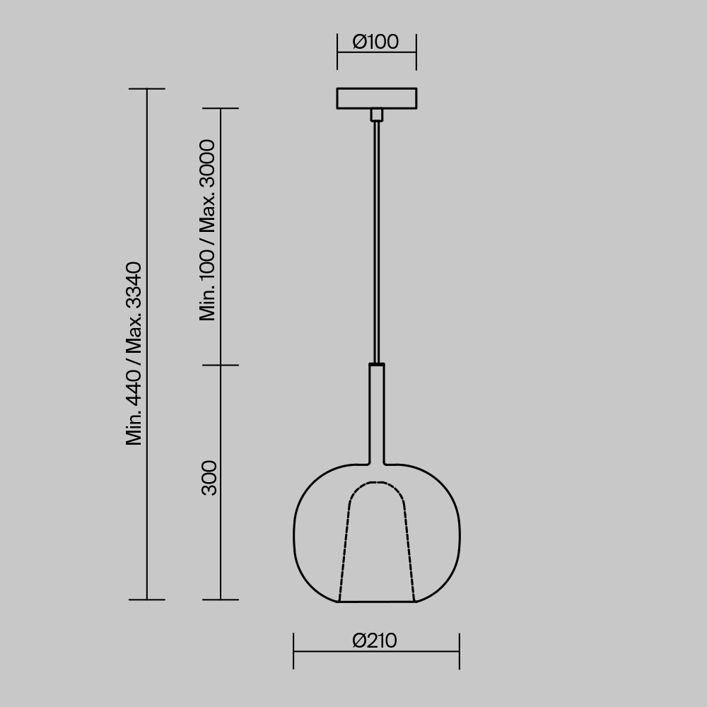 Maytoni Modern Duality Подвесной светильник цвет: черный MOD271PL-01W2