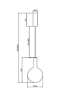 Maytoni Modern Nebula Подвесной светильник цвет: черный MOD182PL-L4B3K